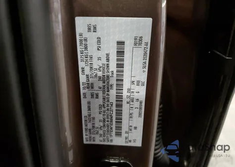 2022 Ford F150 Supercrew из США, поврежденный, VIN 1FTEW1E88NFC27143